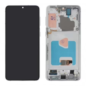 Ecran Samsung Galaxy S21 Plus (G996) Argent + Châssis (Original Reconditionné)