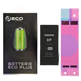 Batterie iPhone 8 Plus 3.82V/3610mAh + Adhésifs – 130% Plus Durable (ECO Plus)
