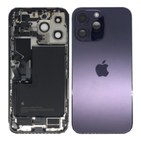 Chassis Complet iPhone 14 Pro Max Violet eSIM US – Connecteur de Charge + Batterie (Original Demonté) – Cassé