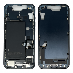 Châssis iPhone 14 Noir – Connecteur de Charge + Batterie sans Vitre Arrière (Origine Demonté) – Grade B