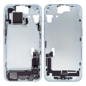 Chassis iPhone 15 eSIM sans Vitre Arrière sans Batterie Bleu (Original Demonté) Grade AB
