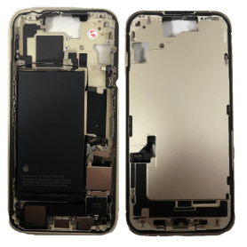 Chassis iPhone 15 sans Vitre Arrière sans Batterie Jaune eSIM US (Origine Demonté) Grade A