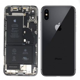Châssis Complet iPhone X Noir – Connecteur de Charge + Batterie (Origine Demonté) Grade A