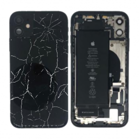 Châssis Complet iPhone 11 Noir – Connecteur de Charge + Batterie (Origine Demonté) – Cassé