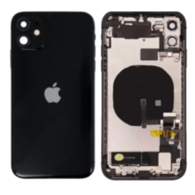 Châssis Complet iPhone 11 Noir Connecteur de Charge sans Batterie (Original Demonté) Grade A