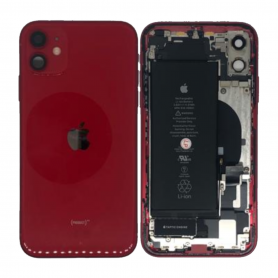 Châssis Complet iPhone 11 Rouge – Connecteur de Charge + Batterie (Origine Demonté) Grade AB