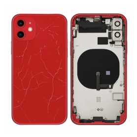 Châssis Complet iPhone 11 Rouge – Connecteur de Charge sans Batterie (Original Demonté) – Cassé