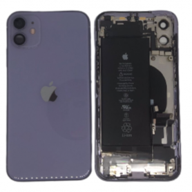 Châssis Complet iPhone 12 Violet – Sans Connecteur de Charge + Batterie (Origine Demonté) – Grade B