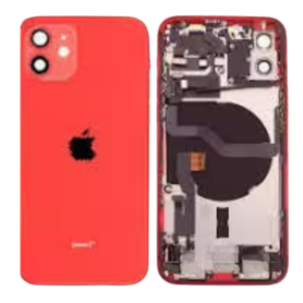 Châssis Complet iPhone 12 Rouge – Sans Connecteur de Charge(Original Demonté) Grade B