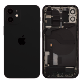 Châssis Complet iPhone 12 Noir – Sans Connecteur de Charge (Origine Demonté) – Grade B
