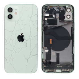 Châssis Complet iPhone 12 Vert – Sans Connecteur de Charge (Original Demonté) – Cassé