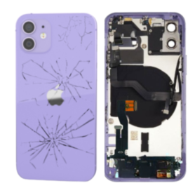 Châssis Complet iPhone 12 Violet – Sans Connecteur de Charge (Original Demonté) – Cassé