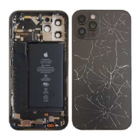 Châssis Complet iPhone 12 Pro Max Graphite – Connecteur de Charge + Batterie (Origine Demonté) – Cassé