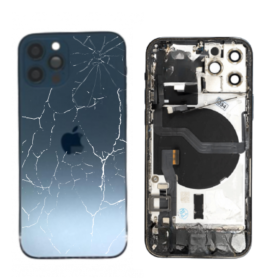 Châssis Complet iPhone 12 Pro Bleu – sans Connecteur de Charge (Original Demonté) – Cassé