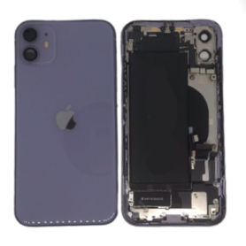 Châssis Complet iPhone 12 Violet – Connecteur de Charge + Sans Batterie (Origine Demonté) Grade B