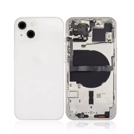 Châssis Complet iPhone 13 Blanc – Connecteur de Charge + Sans Batterie (Original Demonté) Grade B