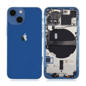 Châssis Complet iPhone 13 Bleu – Connecteur de Charge + Sans Batterie (Original Demonté) Grade B