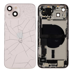 Châssis Complet iPhone 13 Mini Rosé – Connecteur de Charge sans Batterie(Original Demonté) – Cassé