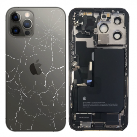 Châssis Complet iPhone 13 Pro Graphite – Connecteur de Charge + Batterie (Original Demonté) Cassé