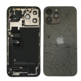 Châssis Complet iPhone 13 Pro Max Graphite – Connecteur de Charge + Batterie (Original Demonté) – Cassé