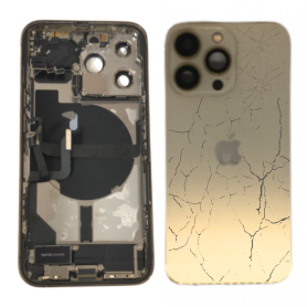 Châssis Complet iPhone 13 Pro Or – Connecteur de Charge sans Batterie (Original Demonté) – Cassé