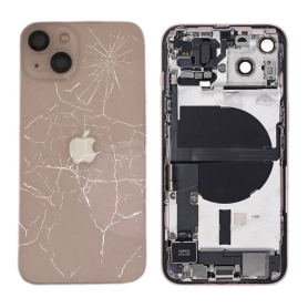 Châssis Complet iPhone 13 Rose – Connecteur de Charge sans Batterie (Origine Demonté) – Cassé