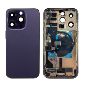 Châssis Complet iPhone 14 Pro Max Violet – Connecteur de Charge sans Batterie (Origine Demonté) – Grade A