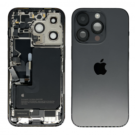 Châssis Complet iPhone 14 Pro Noir eSIM US – Connecteur de Charge + Batterie (Origine Demonté) Grade A