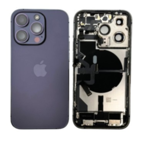 Châssis Complet iPhone 14 Pro Violet intense – Connecteur de Charge + Sans Batterie (Original Demonté) Grade B