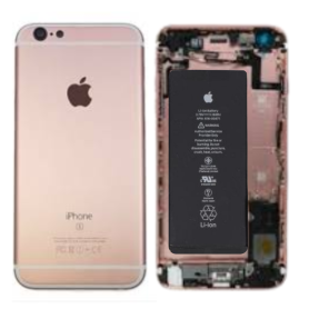 Chassis Complet iPhone 6S Plus Roze – Connecteur de Charge + Batterie (Original Demonté) Grade A