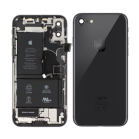 Châssis Complet iPhone 7 Noir Brillant- Connecteur de Charge + Batterie (Origine Demonté) Grade AB