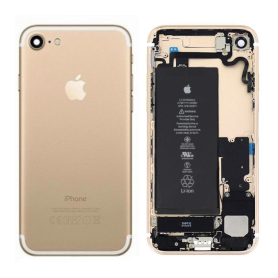 Châssis Complet iPhone 7 Or – Connecteur de Charge Avec Batterie (Origine Demonté) Grade B