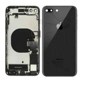Châssis Complet iPhone 7 Plus Noir Brillant Connecteur de Charge Sans Batterie (Original Demonté) – Cassé