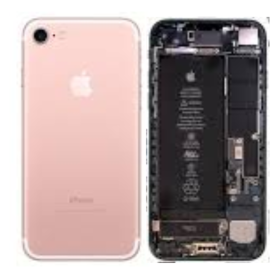 Châssis Complet iPhone 7 Rose – Connecteur de Charge Avec Batterie (Original Demonté) Grade B