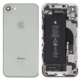 Châssis Complet iPhone 8 Argent – Connecteur de Charge + Batterie (Origine Demonté) Grade A