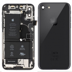 Châssis Complet iPhone 8 Noir – Connecteur de Charge + Batterie (Origine Demonté) Grade AB