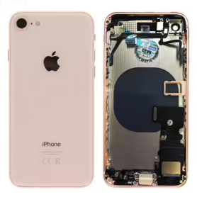 Châssis Complet iPhone 8 Or – Connecteur de Charge sans Batterie (Original Demonté) Grade A