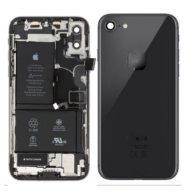 Châssis Complet iPhone 8 Noir – Connecteur de Charge + Batterie (Original Demonté) – Cassé