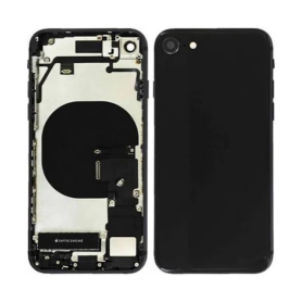 Chassis Complet iPhone SE 2020 Noir – Connecteur de Charge Sans Batterie (Original Demonté) Grade AB