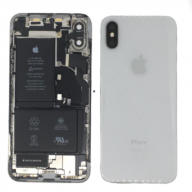 Chassis Complet iPhone X Blanc – Connecteur de Charge + Batterie (Origine Demonté) Grade AB