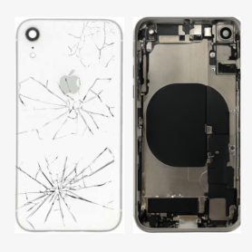 Châssis Complet iPhone XR Blanc – Connecteur de Charge sans Batterie (Original Demonté) – Cassé