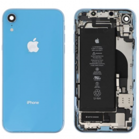 Châssis Complet iPhone XR Bleu – Connecteur de Charge + Batterie (Origine Demonté) – Grade A