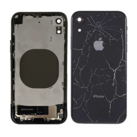 Châssis Complet iPhone XR Noir – Connecteur de Charge sans Batterie (Origine Demonté) – Cassé