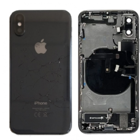 Châssis Complet iPhone XS Noir – Connecteur de Charge Sans Batterie (Original Demonté) – Cassé