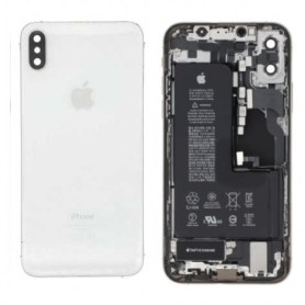 Chassis Complet iPhone XS Max Blanc – Connecteur de Charge + Batterie (Original Demonté) Grade AB