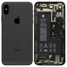 Chassis Complet iPhone XS Max Noir – Connecteur de Charge + Batterie (Origine Demonté) Grade A