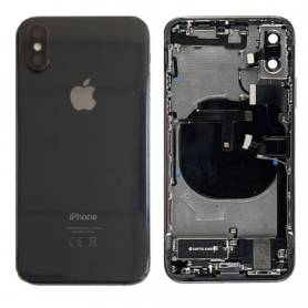 Châssis Complet iPhone XS Noir – Connecteur de Charge sans Batterie (Original Demonté) – Grade AB