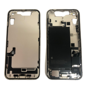 Châssis iPhone 14 Or – Connecteur de Charge + Batterie sans Vitre Arrière (Original Demonté) – Grade AB