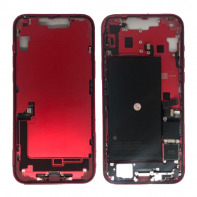 Châssis iPhone 14 Plus Rouge avec Batterie sans Vitre Arrière (Origine Demonté)-Grade B