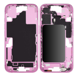 Chassis iPhone 16 Plus sans Vitre Arrière sans Batterie Rose (Original Demonté) – Grade B